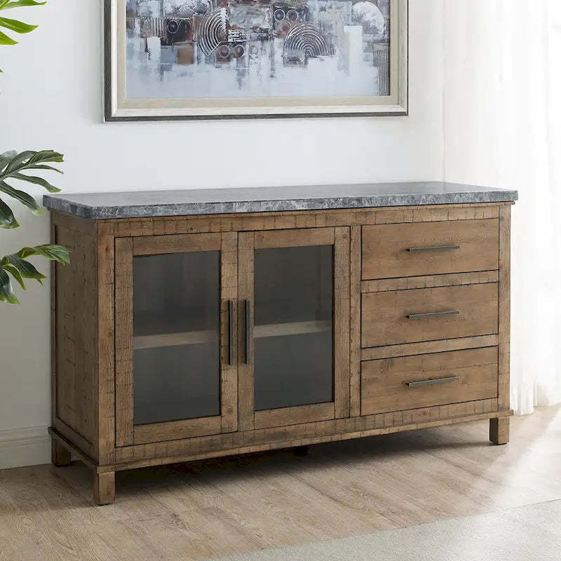 Steve Silver Marble Top Server