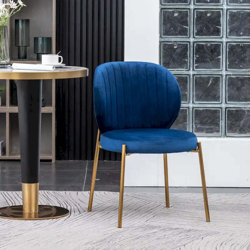 Roundhill Furniture Amoa Contemporary Velvet Upholstery Dining Chair