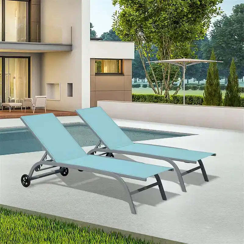 Chaise Lounge Outdoor Set of 2