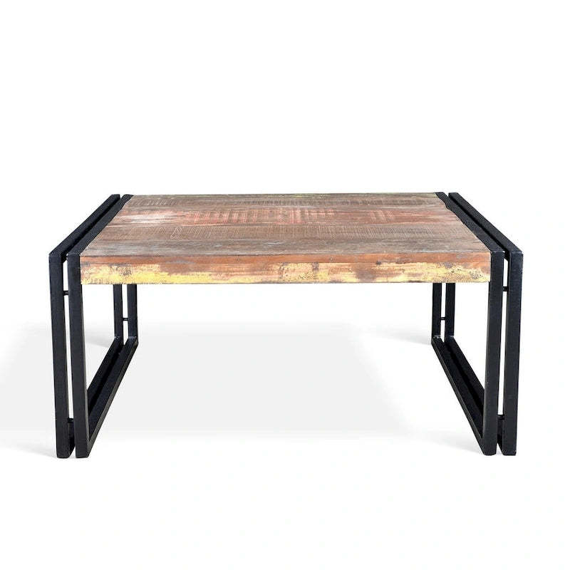 Handmade Timbergirl Old Reclaimed Wood Coffee Table (India)