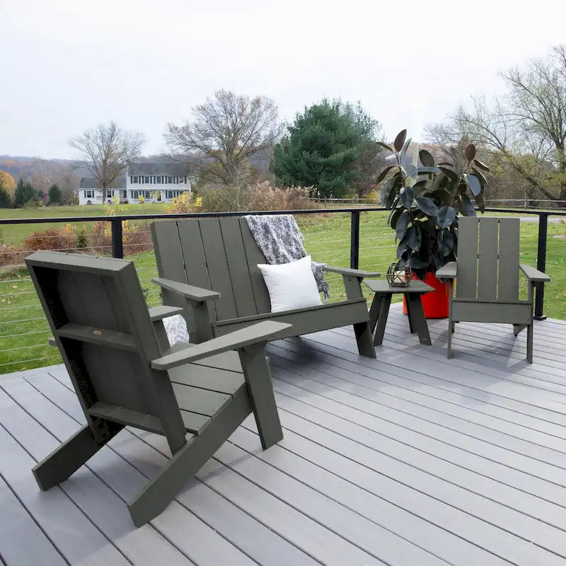 Italica Modern 4-piece Adirondack Patio Set