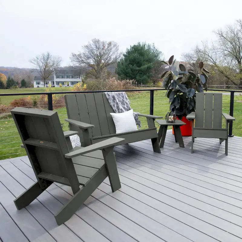 Italica Modern 4-piece Adirondack Patio Set