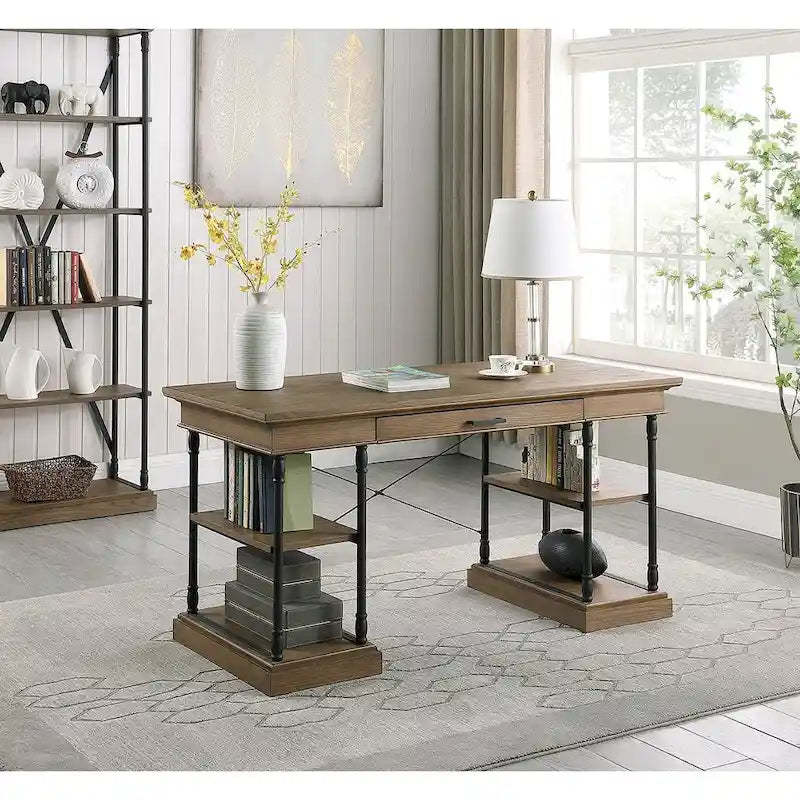 Corvus Ursula 59 1-Drawer Wooden Computer Writing Desk