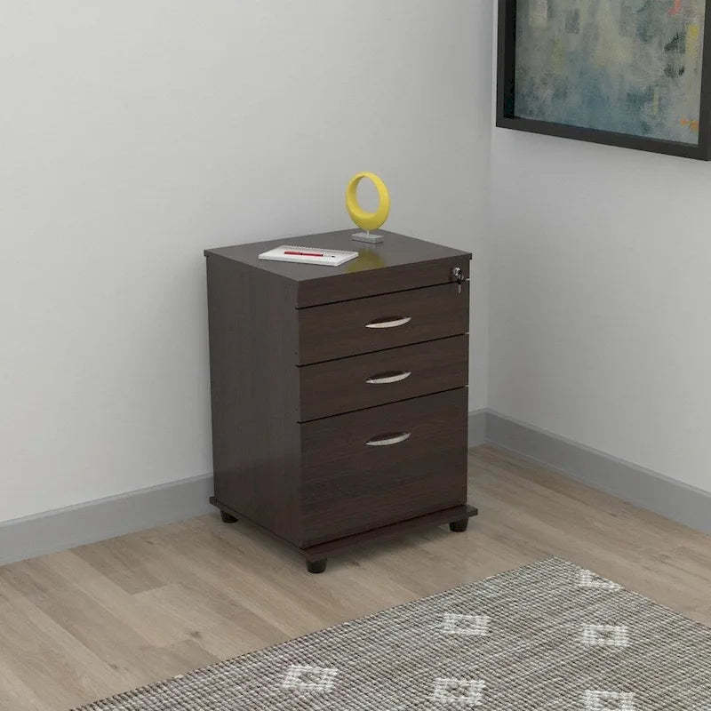 Porch & Den Fremont 3-drawer Espresso File Cabinet