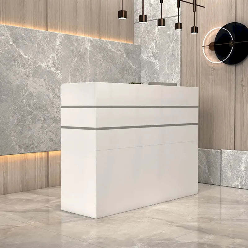 3-Drawer Reception Desk Reception Table Computer Writing Desk Working