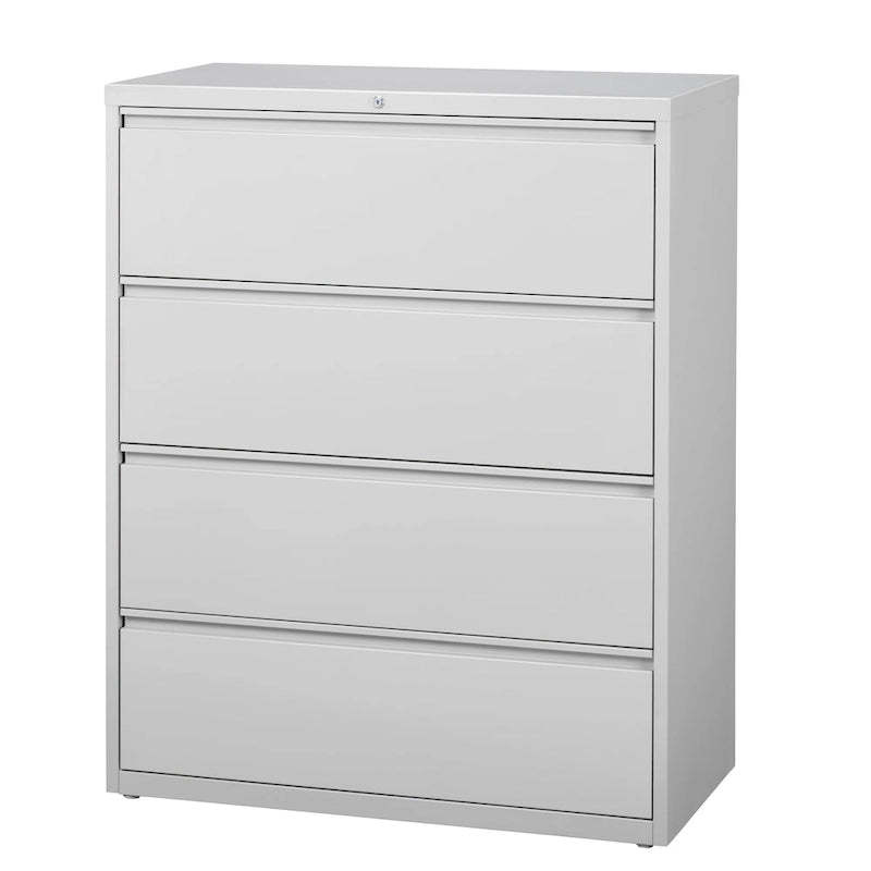 8000 Series 42 Wide 4-Drawer Lateral File Cabinet, Light Gray