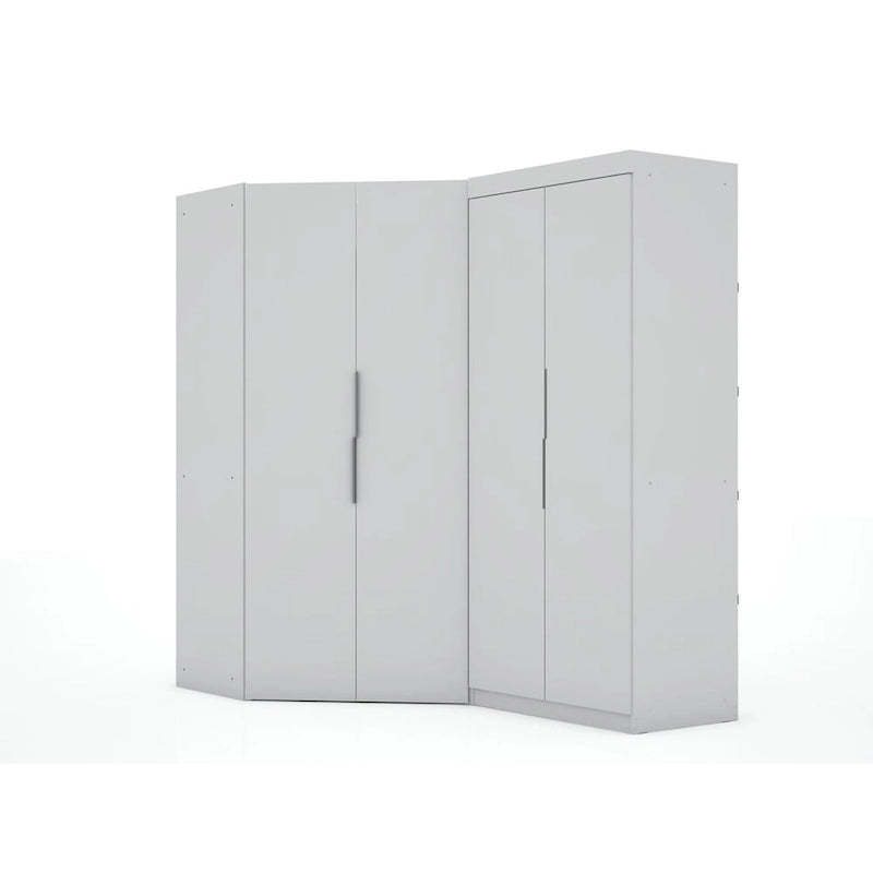 Mulberry 3.0 Sectional Modern Corner Wardrobe Closet Set of 2