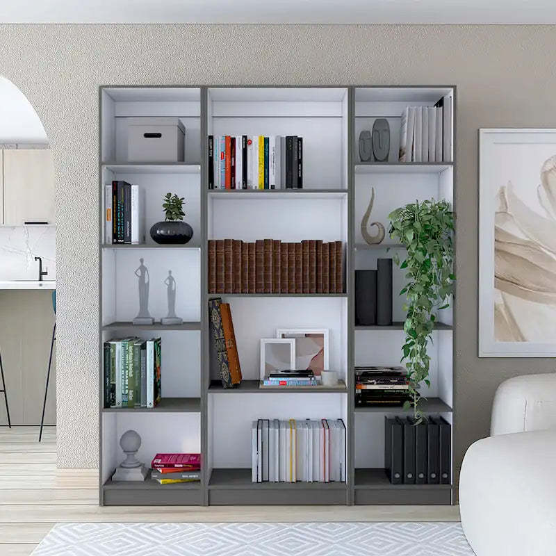 Kenyon 60 Wide 4-Shelf Bookcase Set of 3