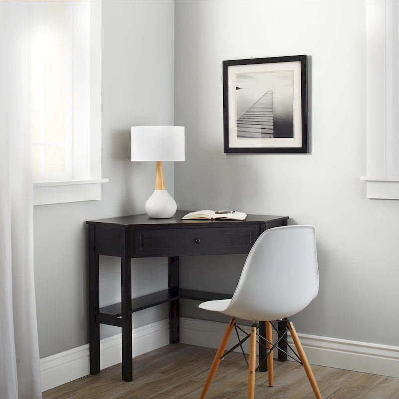 Porch & Den Lincoln Solid Wood/MDF Corner Computer Desk
