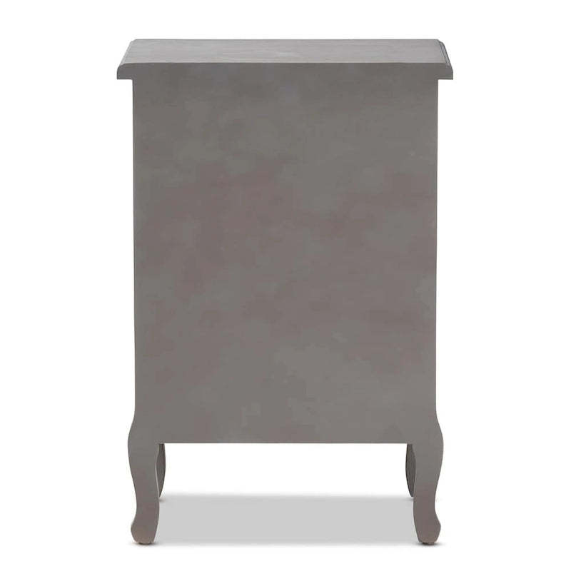 Baxton Studio Capucine Antique French Country Cottage Wood 3-Drawer End Table