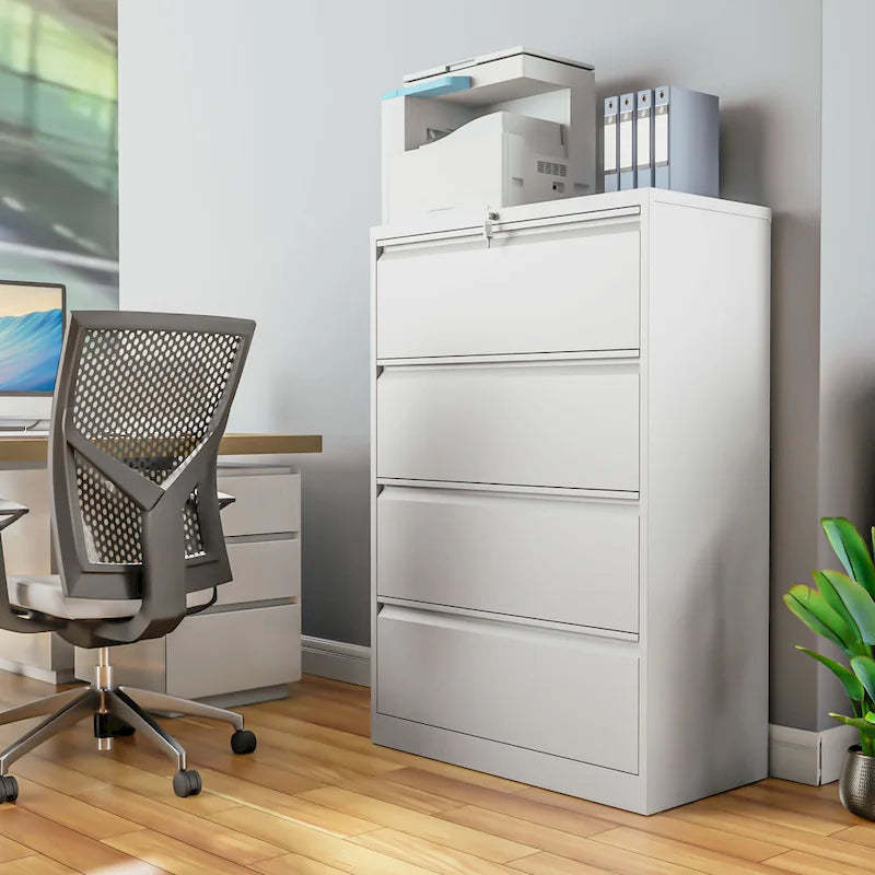 4 Drawer Lockable Steel File Cabinet