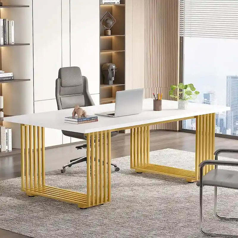 70.9 Modern Home Office Desk, Computer Executive Desk