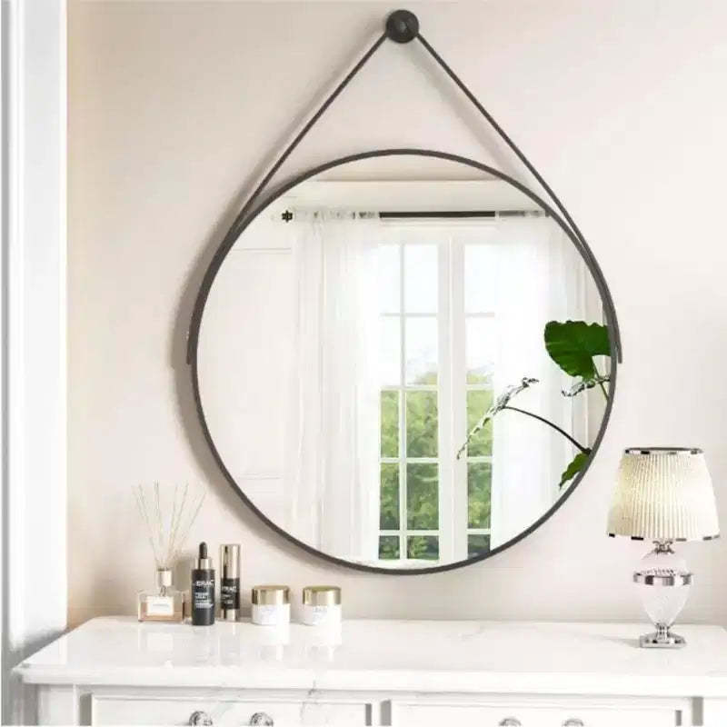 HOMLUX Round Bathroom Vanity Mirror Wall Mount Decorative Make-up Mirror Entryway