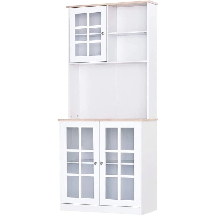 HOMCOM 72-inch Transitional Kitchen Cabinet Pantry