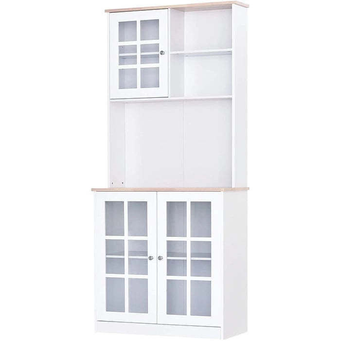 HOMCOM 72-inch Transitional Kitchen Cabinet Pantry