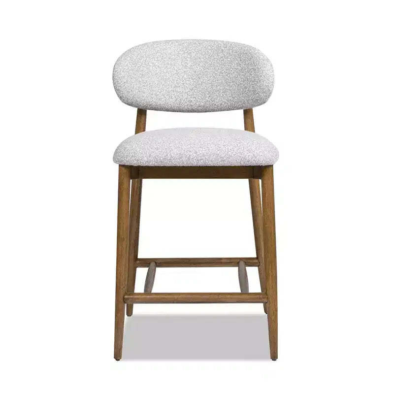 Jennifer Taylor Home Locke 26.5 Modern Upholstered Counter Stool with Wood Frame