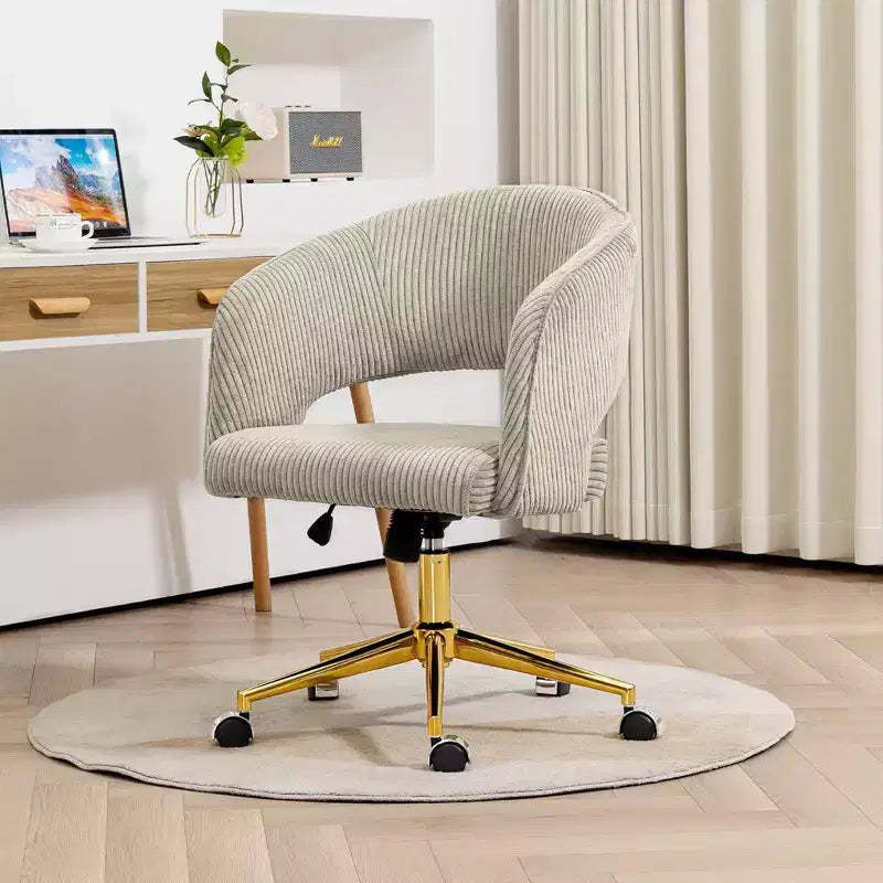Hyleory Corduroy adjustable movable Task Office Chair