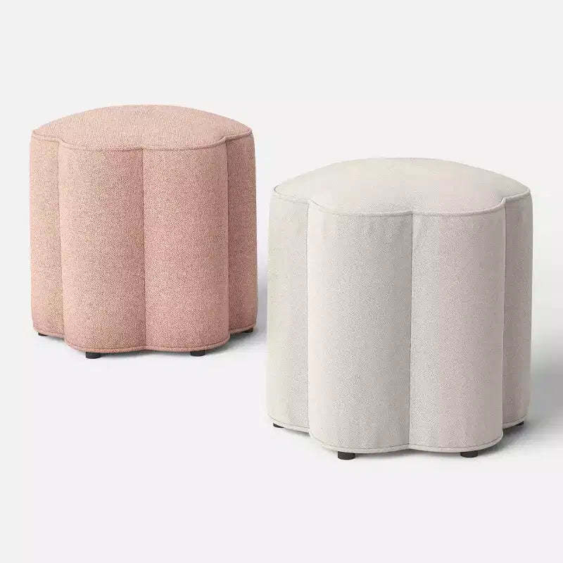 Scalloped Upholstered Ottoman - Room Essentials