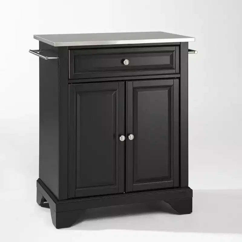 Lafayette Stainless Steel Top Portable Kitchen Island/Cart - Crosley