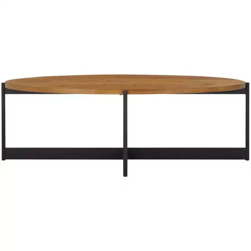 Digby Coffee Table - Natural Brown/Black - Safavieh
