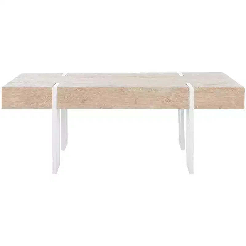 Aberton Coffee Table - COF7009A - Natural/White - Safavieh