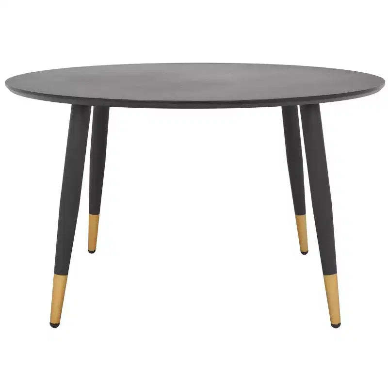 Beck Round Coffee Table - Black/Gold - Safavieh