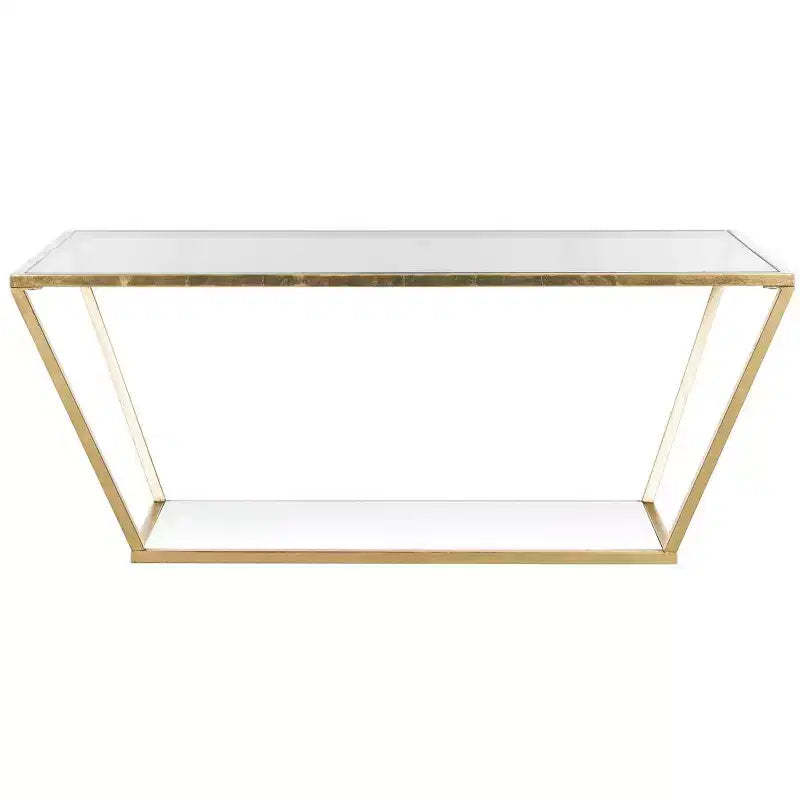 Allene Coffee Table - Gold/Clear - Safavieh