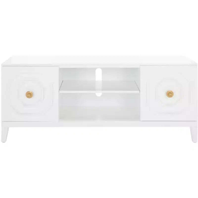 Riya 2 Door 1 Shelf Media Stand - MED5006 - White - Safavieh