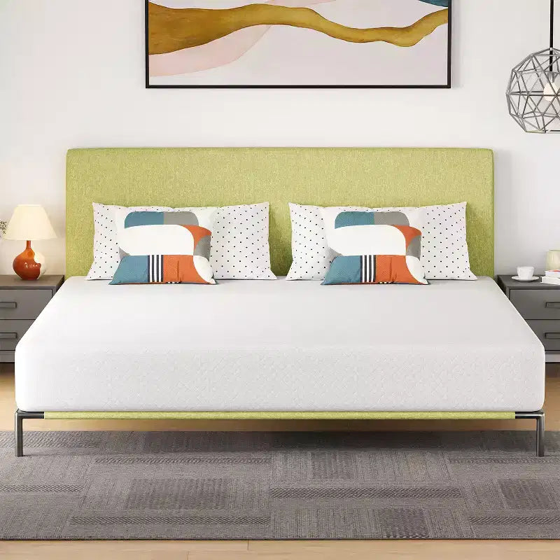 FDW 10 inch Mattress Gel Memory Foam Mattress for Cool Sleep & Pressure Relief/Medium Firm Mattresses CertiPUR-US Certified/Bed-in-a-Box