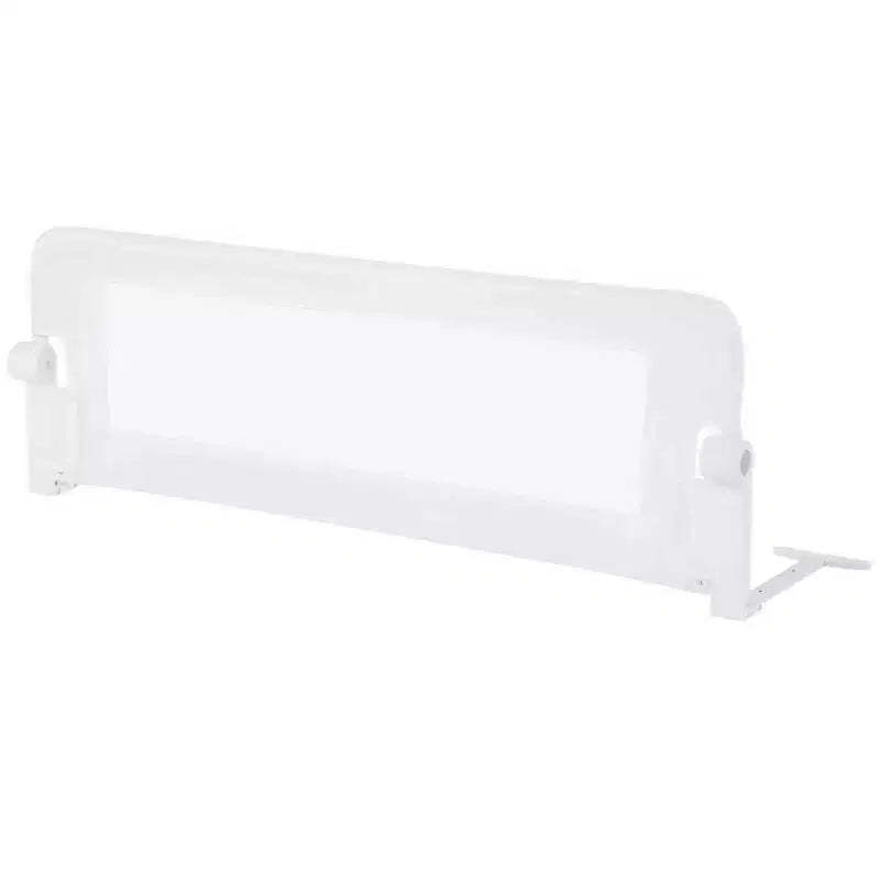 Costway 1/2 PCS 42 Toddler Foldable Bed Rail with Adjustable Safety Strap Bedrail Guard White