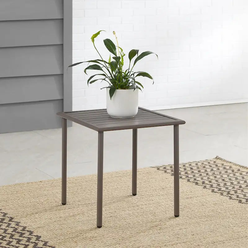 Cali Bay Outdoor Metal Side Table - 19.75x19.75x19.75