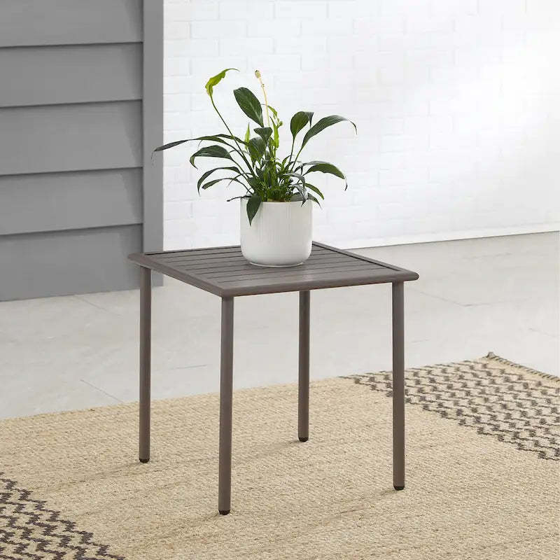 Cali Bay Outdoor Metal Side Table - 19.75x19.75x19.75