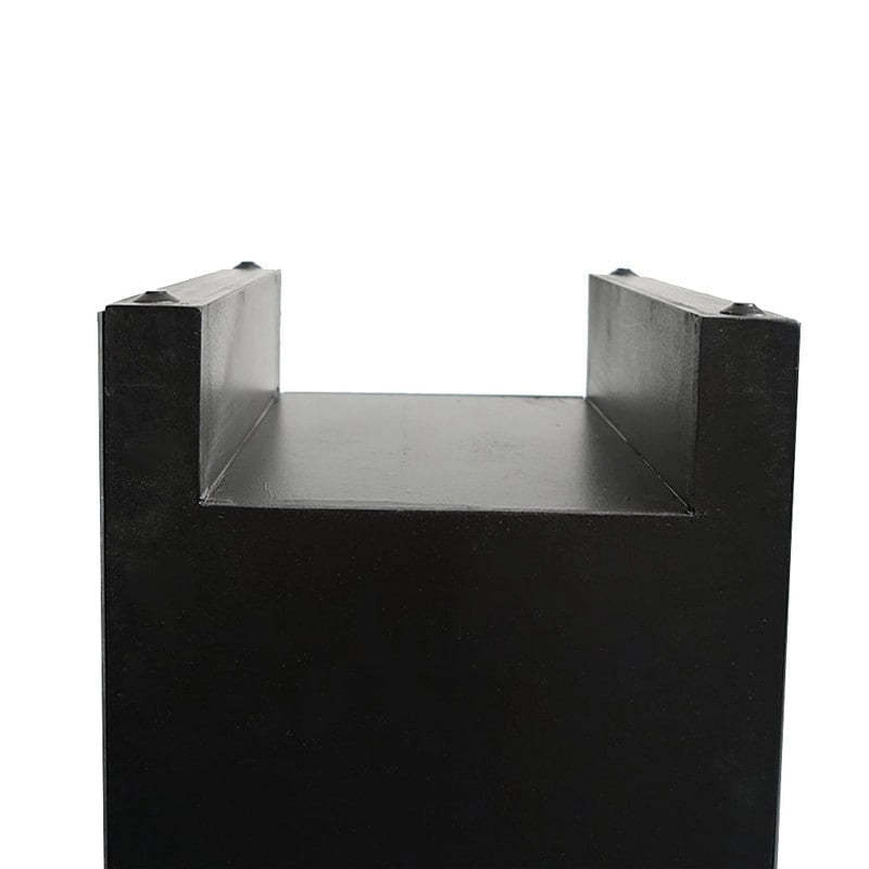Mirrored Glass Bedside Table with Three Drawers