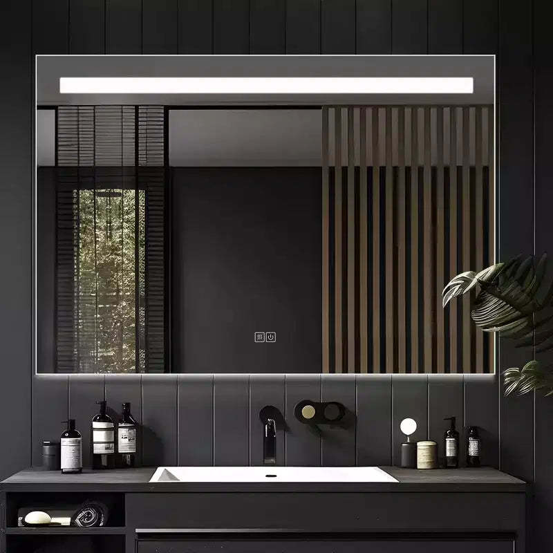 Dovelina Rectangle Bathroom Vanity Mirror LED Mirror with Defog