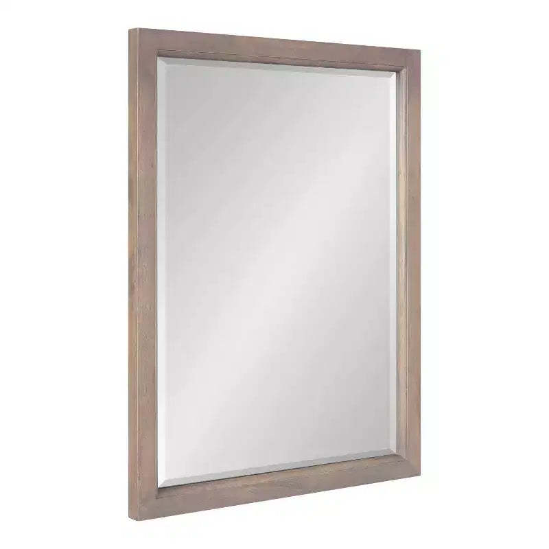 Hogan Wood Framed Decorative Wall Mirror - Kate & Laurel All Things Decor