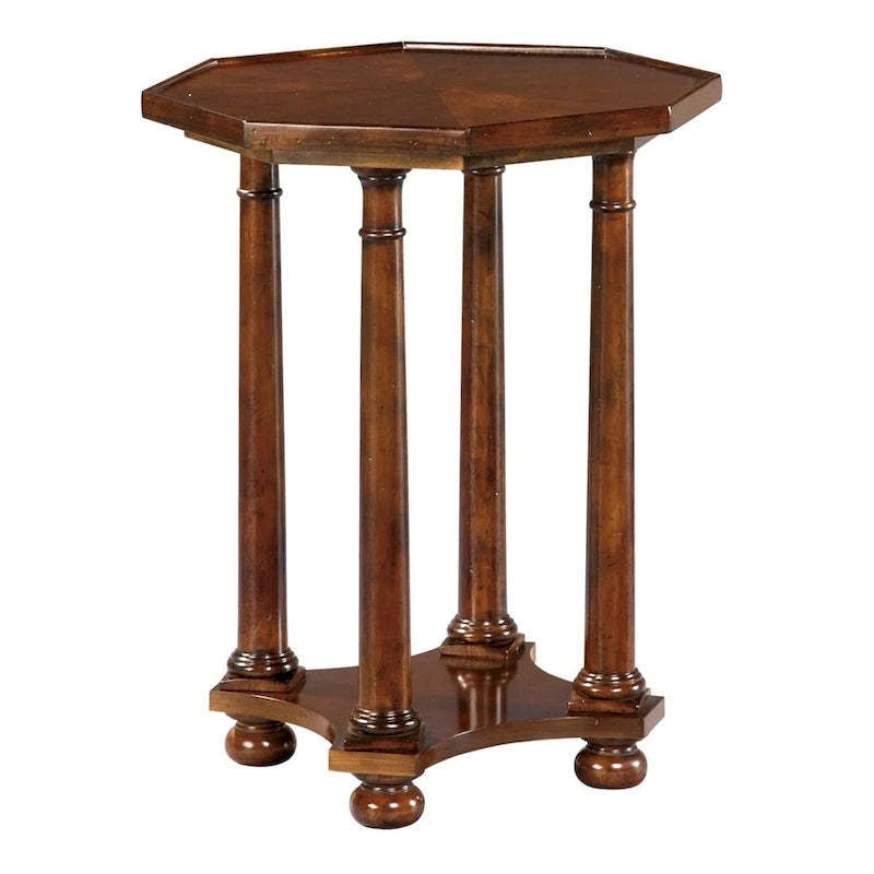 Hekman Furniture European Legacy Vintage, Farmhouse, Old World, Slim, Occasional Accent End Table, Mesa Peque?a