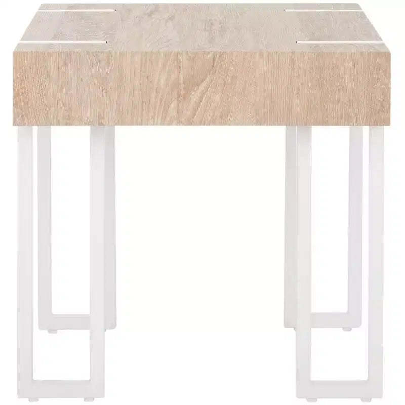 Aberton End Table - ACC7002 - Natural/White - Safavieh