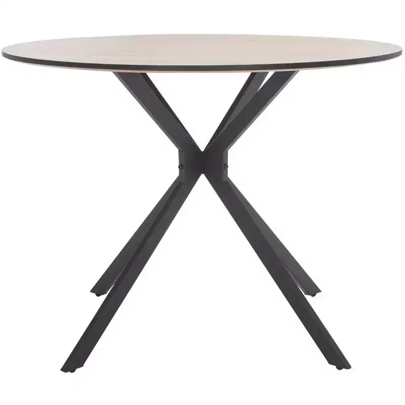 Rixley Dining Table - DTB5803 - Natural/Black - Safavieh
