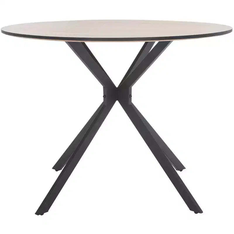 Rixley Dining Table - DTB5803 - Natural/Black - Safavieh