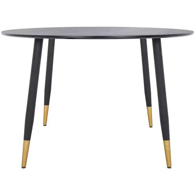 Kamala Round Dining Table - DTB5807A - Black/Gold - Safavieh