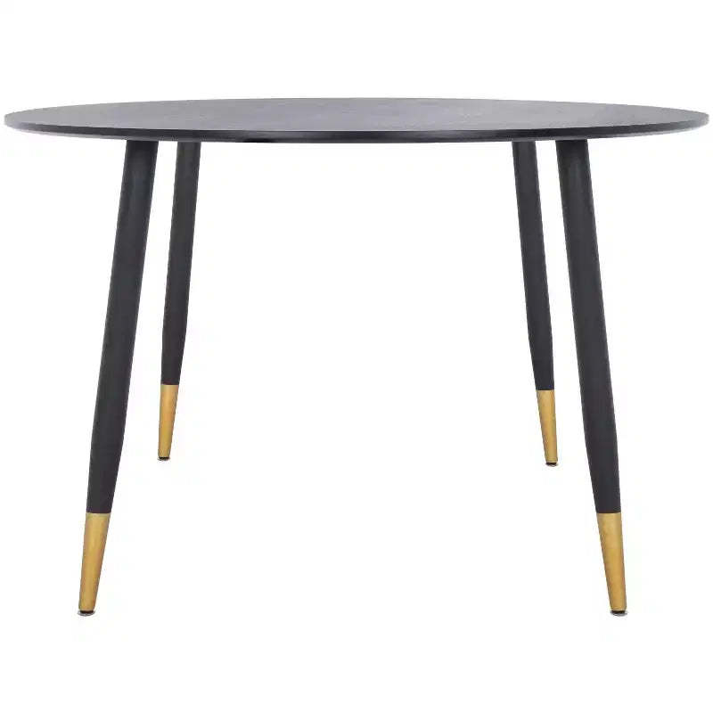 Kamala Round Dining Table - DTB5807A - Black/Gold - Safavieh