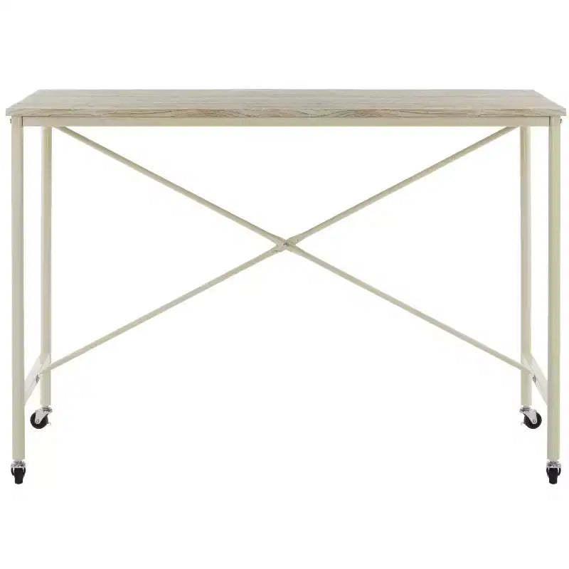Callie Rolling Desk - DSK2204 - Rustic Brown/Cream - Safavieh