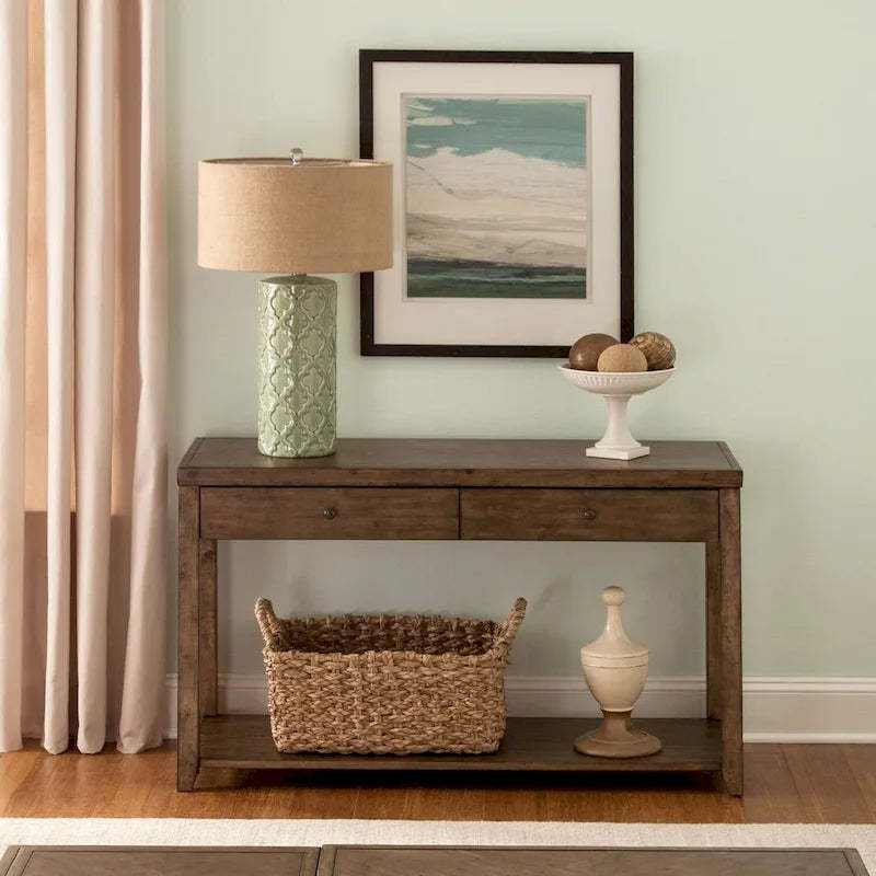 Mitchell Nutmeg Brown Sofa Table 46 Inches
