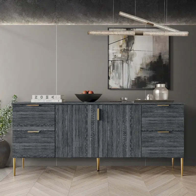 CraftPorch Modern and Luxury Clean-Lines Sideboard