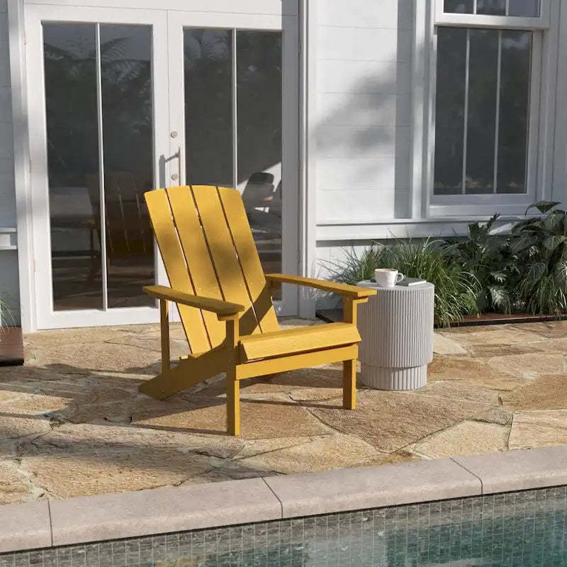 Outdoor All-Weather Poly Resin Wood Adirondack Chair