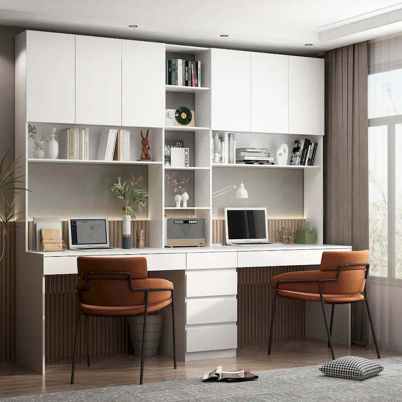 Work and Play Desk with Shelving - Ideal for Gamers and Professionals
