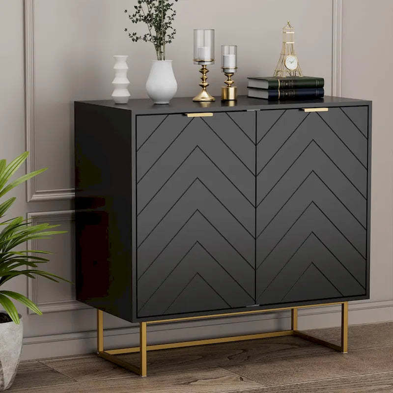 Sideboard Buffet Cabinet with Storage Adjustable Shelf Cabinet for Living Room, Kitchen