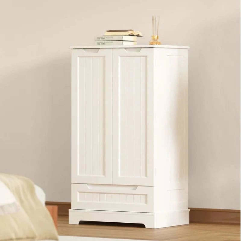 Kitchen Pantry Storage Cabinet, Freestanding Storage with Shelves and 1 Drawer