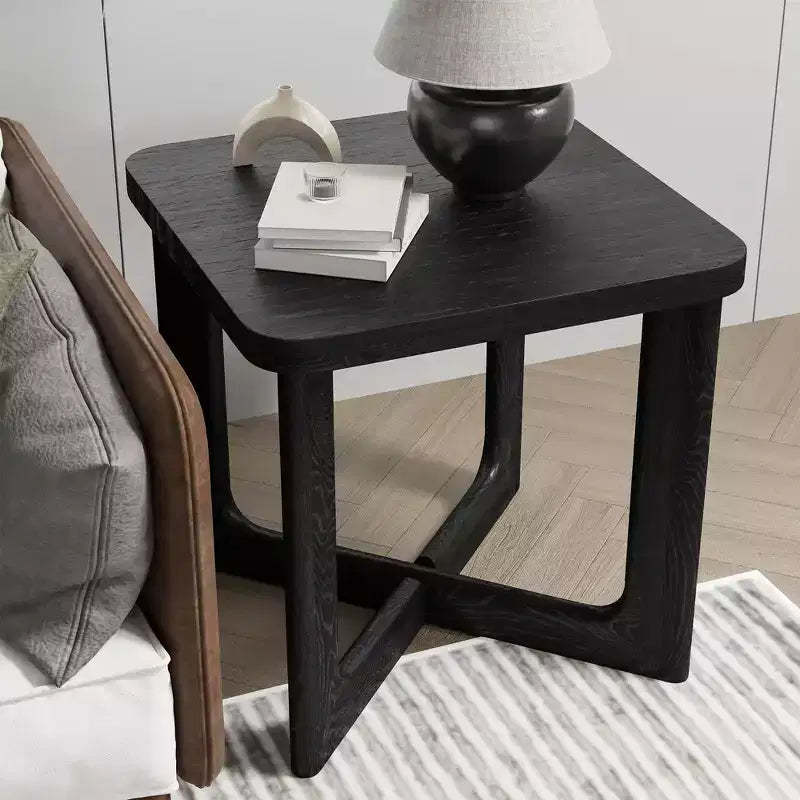 PexFix 24 in. W Square Wood End Table with Round Corners