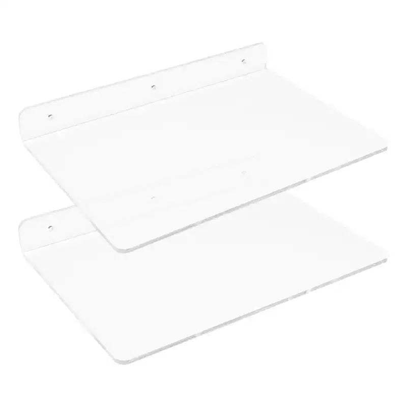 Unique Bargains Acrylic Waterproof Wall Floating Shelf 11.8 x 7.9 x 2 Inch